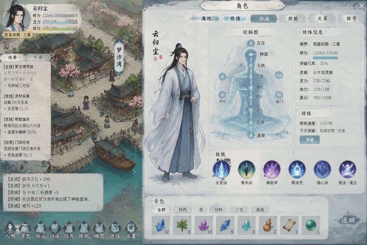 谪仙索欢录 剧情互动 玩法截图 8